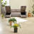 Spacious Modern Sectionals With Storage, Chenille Upholstered Sofa Bed For Home