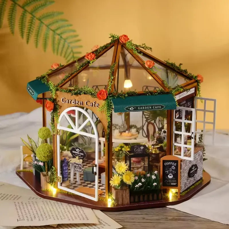 Ensemble de boîte de chambre miniature Wizardi - Ensemble de maison de poupée en bois