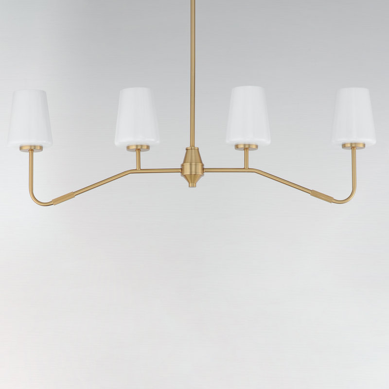 Luminaire suspendu Durham-Linear, Laiton vieilli naturel