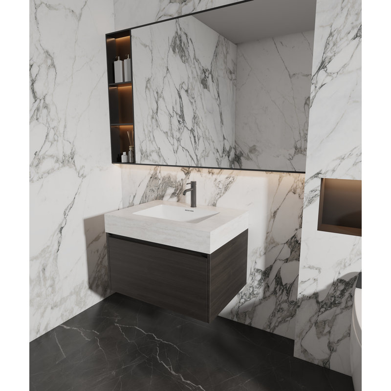 Travertin blanc sans jointure de 31 pouces, Beige