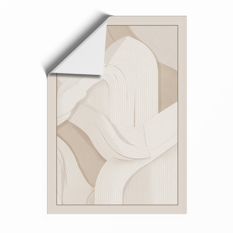 Flowing Forms Minimalist - Framed Print, A3 - 42.0 x 29.7 cm, Unframed
