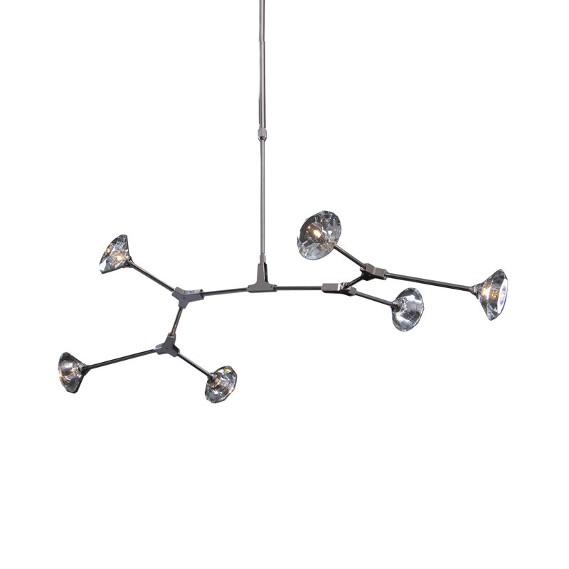 Ewell 6 - Light Unique/Statement Chandelier