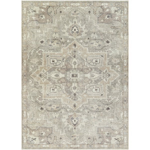 Becki Owens x Livabliss Elle Oriental Light Gray/Beige Area Rug