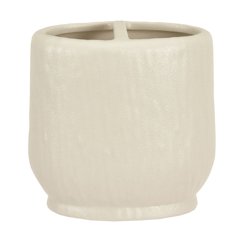 Porte-brosse à dents en céramique Stockholm, Crème