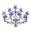Mini candélabre en métal Spandrels