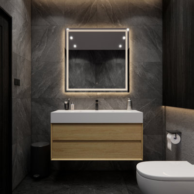 Albizu 47" Wall-Mounted Single Bathroom Vanity