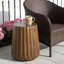 Table d'appoint intérieure MGO - Table de bout durable de style souche d'arbre pour patio, jardin, salon