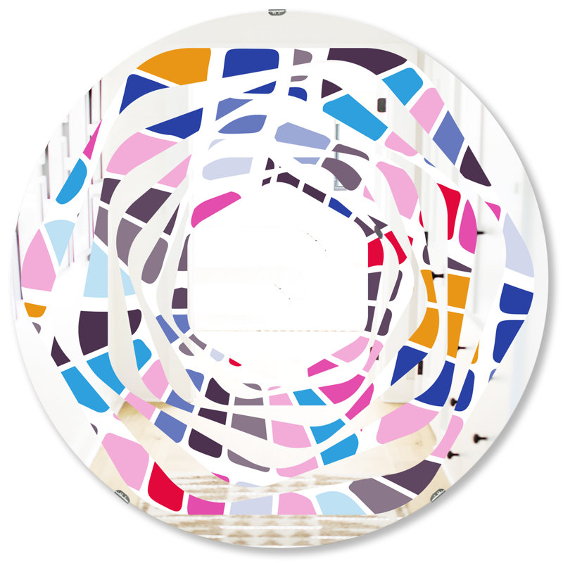 Miroir mural Whirl, H 31,5 po x l po
