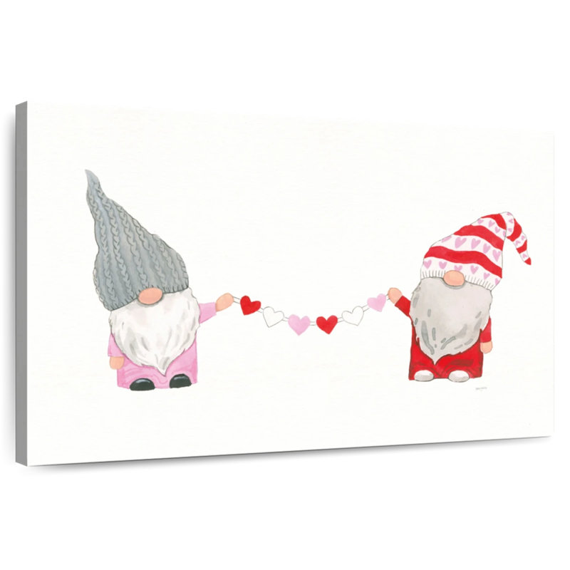 Keln Gnomes In Love I, H 34 po x l 51 po