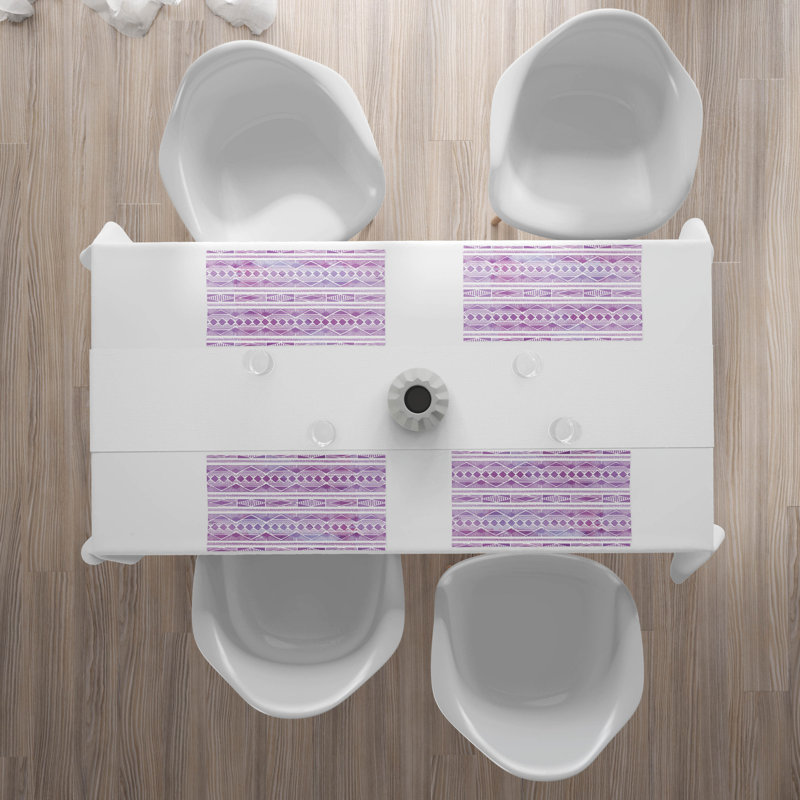 Polyester Geometric Rectangle Placemat
