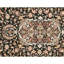 High-Quality Hand-Knotted Black And Red Area Rug
