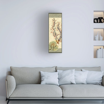Art mural sur toile tendue - "Gail Fraser" De La Mer - Panneau vertical 1 "pour décoration de salon, de chambre à coucher ou de bureau - 16 x 47
