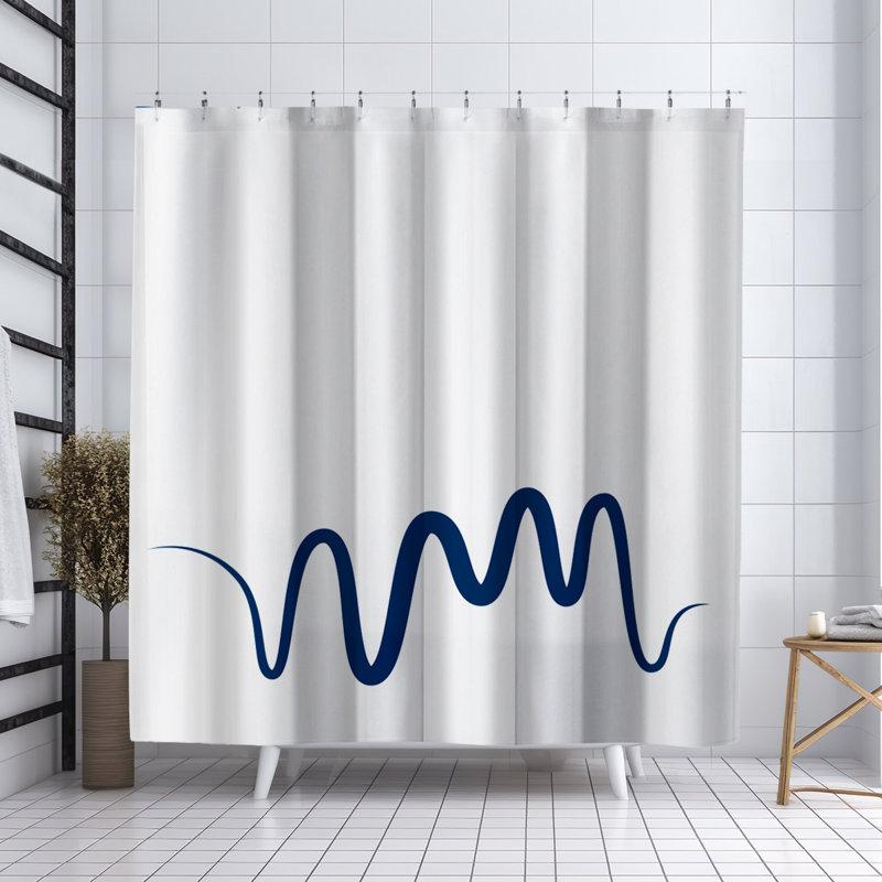 Rideau de douche Coco, Bleu marine