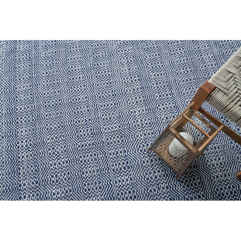 Echo Geometric Area Rug in Ivory, Rectangle 8' x 10'