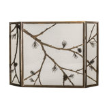 Lone 3 Panel Fireplace Screen