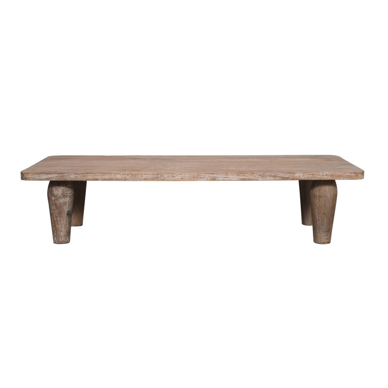 Table basse en bois massif, Sable