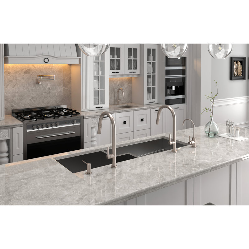 Lux Soap Dispenser, Unlacquered Brass