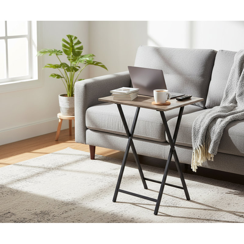 Tray Table, Greige/Black