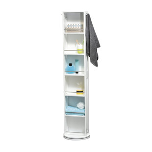 66.9 in. H x 18.5 in. W Mirrored Glossy Rectangle Tall Black Shoe Storage Cabinet Fits Up to 10 Shoes