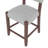 Mid Century Modern Bar Stools Set of 4, 40.4" Counter Stools with Back, Linen Upholstered Barstools with Solid Wood Legs Bar Chairs for Kitchen Island Dining Room, Grey (4-Piece Chairs)