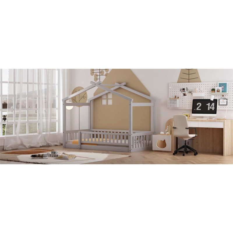 Encadrement de lit Enchanting, gris, Simple