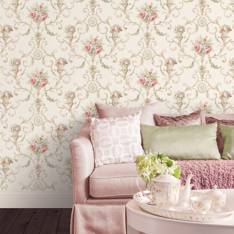 Classic Silks 4 ,1005.84 x 134.62 cm Roll, Beige
