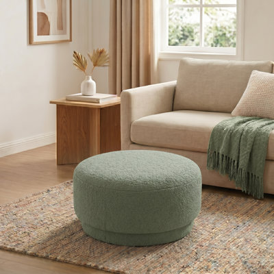 Round Upholstered Ottoman