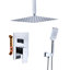 Robinet de douche complet à pression équilibrée avec valve brute-62488669