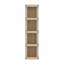 Porte-serviettes mural à 5 niveaux Arlington, organisateur de rangement vertical pour serviettes et accessoires de salle de bain, chêne naturel