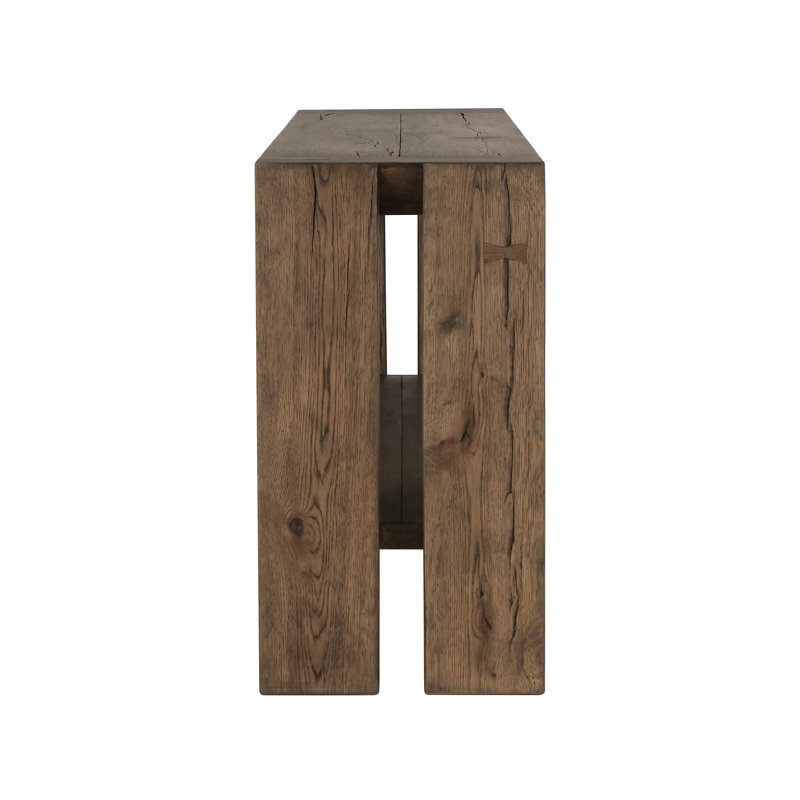 Troy 72" Solid Wood Console Table, Brown