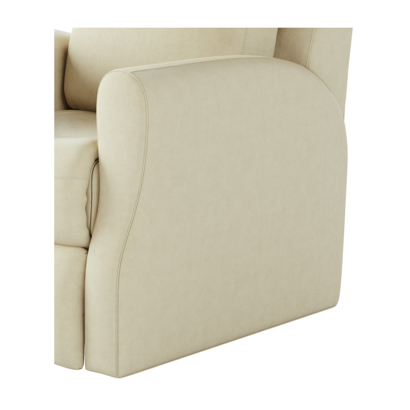 Fame Leather Recliner, Light Brown, Rocker