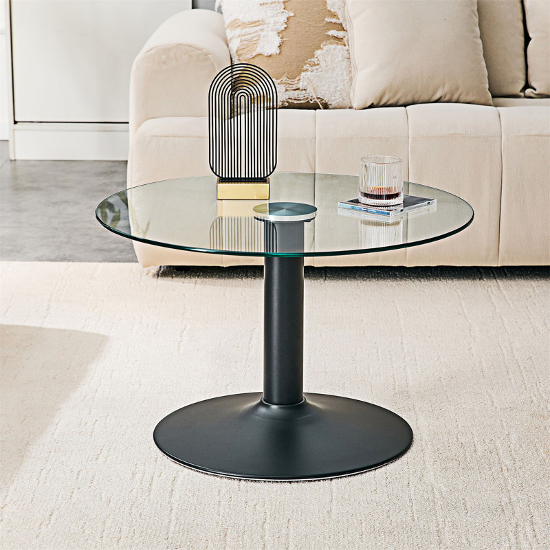Table basse, Transparent / noir