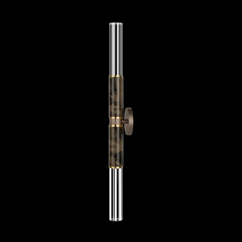 LED Wallchiere, Bronze/Brass/Charcoal