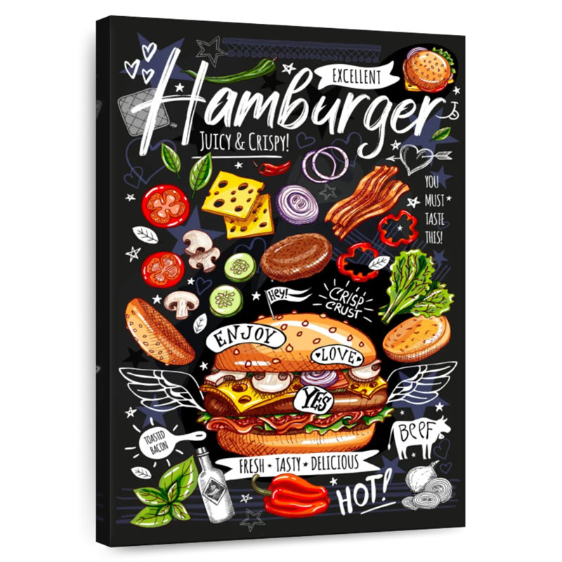 Yarlin Special Hamburger, 45" H x 30" W