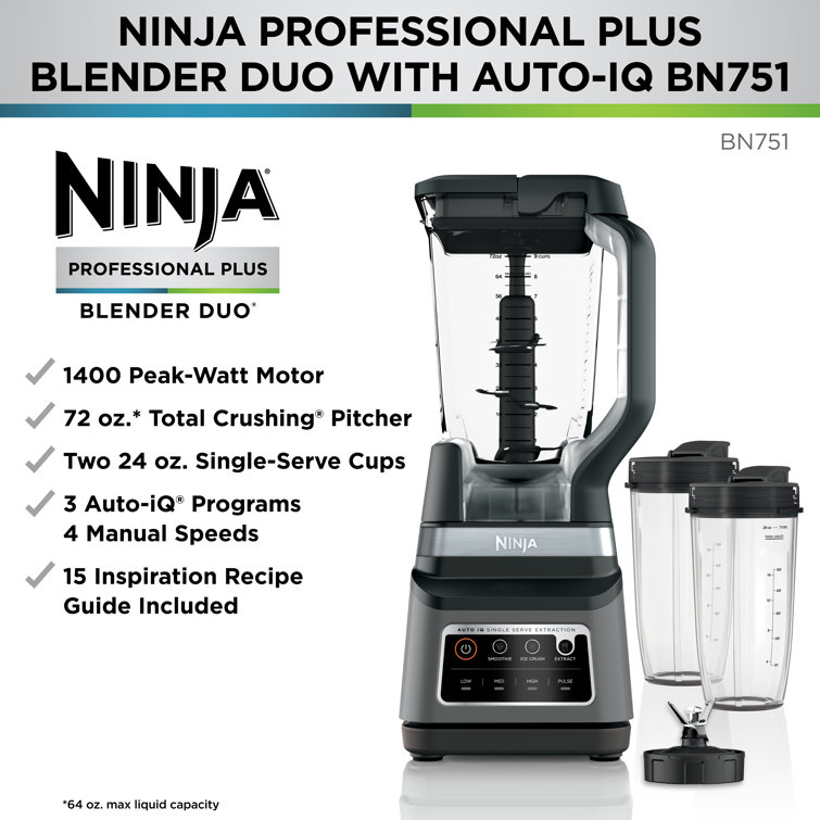 Ninja Blender with Single-Serve Attachment 