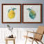 Happy Lemon - Ensemble de 2 peintures sur toile encadrées-1610254248-1610254249