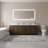 Frameless LED Bathroom Mirror with Anti-Fog, Wall Mounted Lighted Vanity Mirror