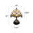 Larentius Tiffany Table Lamp Beige Stained Glass Crystal Beans LED Bulb Dragonfly Base 10"W*10"D*14"H*