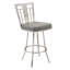 Tabouret de bar pivotant 26 po gris