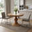 43" Brown Solid Wood Dining Table