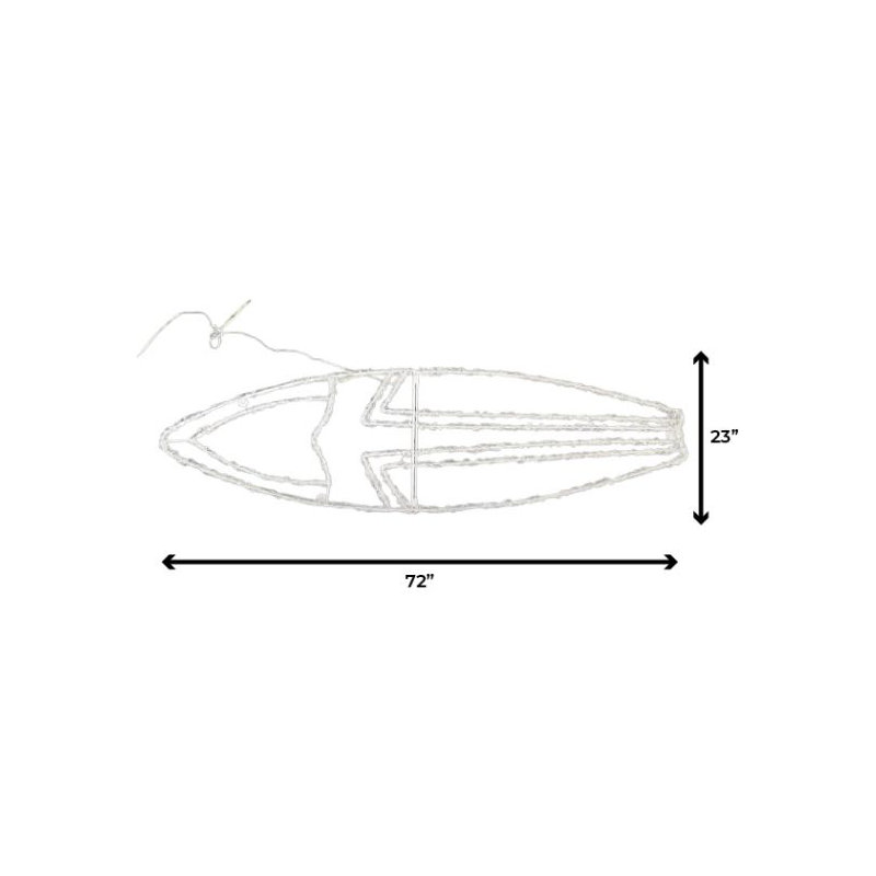 2D Surf Board: Shark Fin