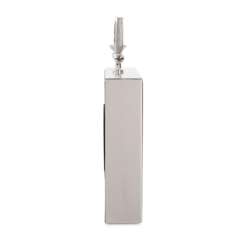 Herbert Electric Clock, Silver