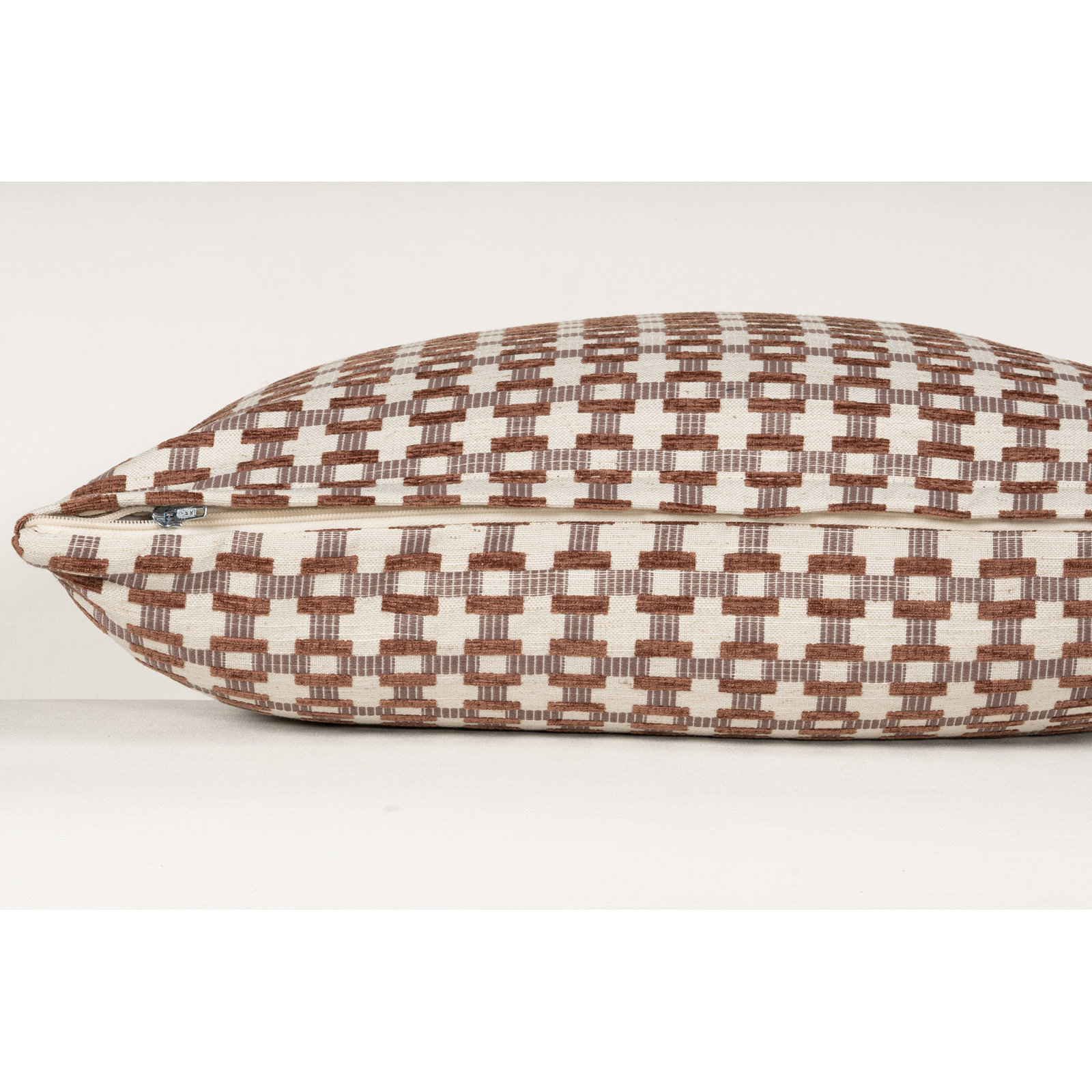 Birch Lane Stride Throw Pillow Throw, Purple Geometric, Polyester, Square 17"