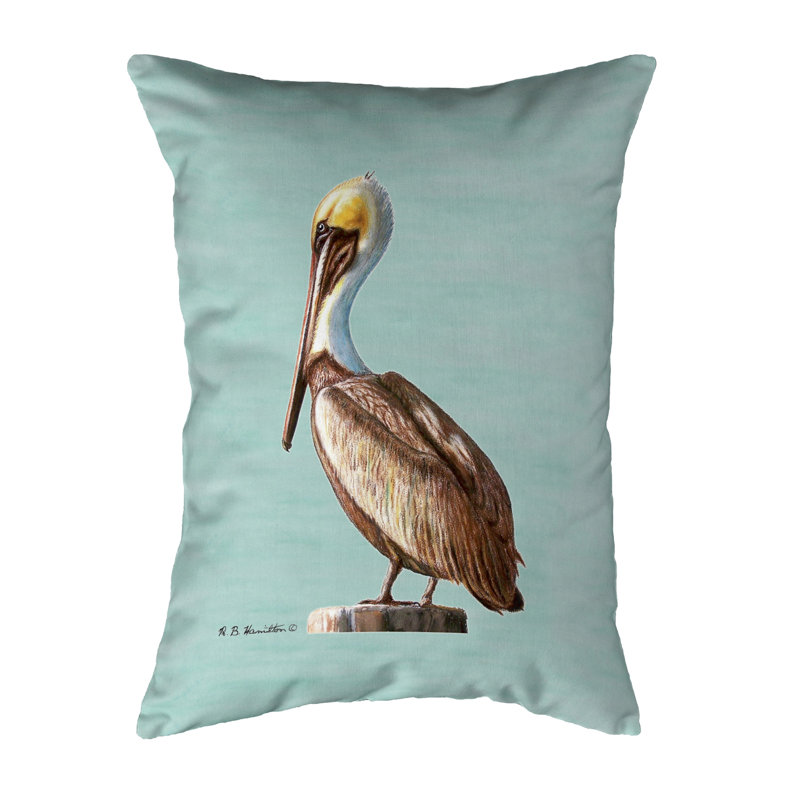 Coussin extérieur Pelican Pelican, Bleu sarcelle