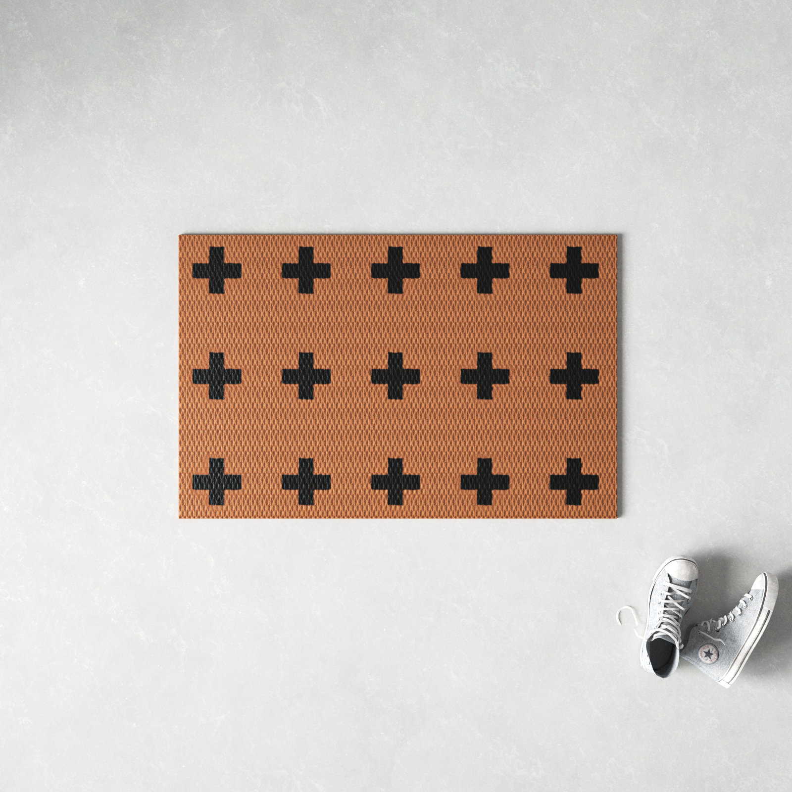 Neighburly Non-Slip Geometric Doormat