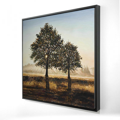 "Arbres dans la campagne" sur toile