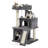 34-Inch Multilevel Plush Double Condos Cat Tree