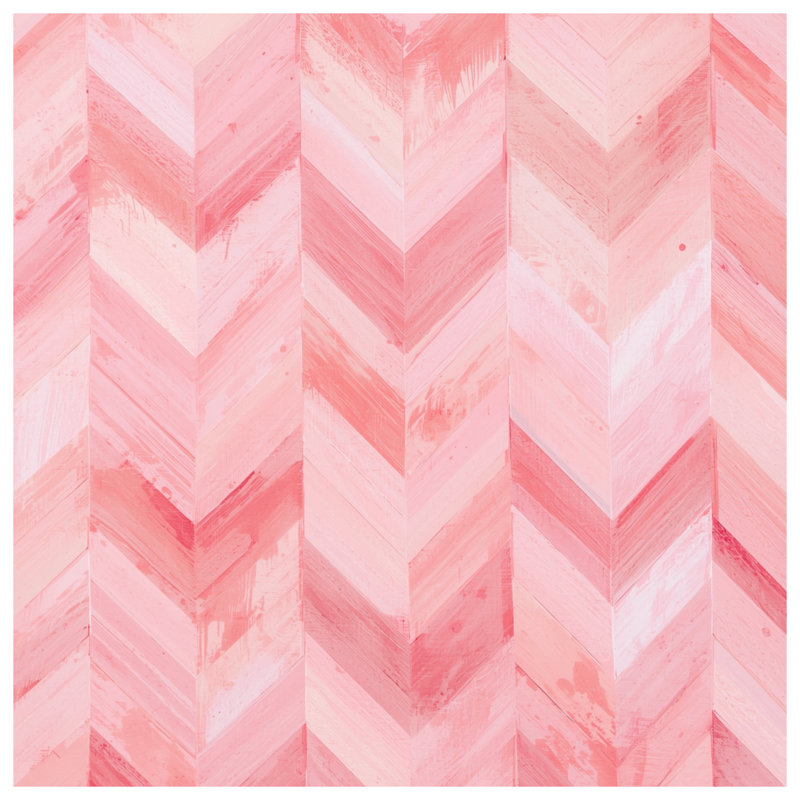 Rideaux de douche à motif de chevrons roses très longs, L 70 po x H 93 po