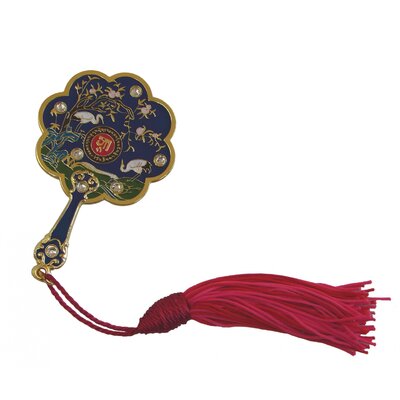 Feng Shui 8-Sided Mirror Fan Amulet Keychain Tassel for Good Health and Longevity Wall DÃ©cor -  Bungalow Rose, B6C34D8CDFAC433582363FCE2B87C586