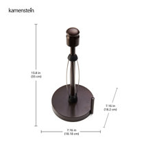 Kamenstein Wave Perfect Tear Paper Towel Holder- Brushed Stainless Steel